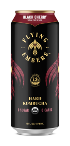 Flying Embers Hard Kombucha - Black Cherry 16oz