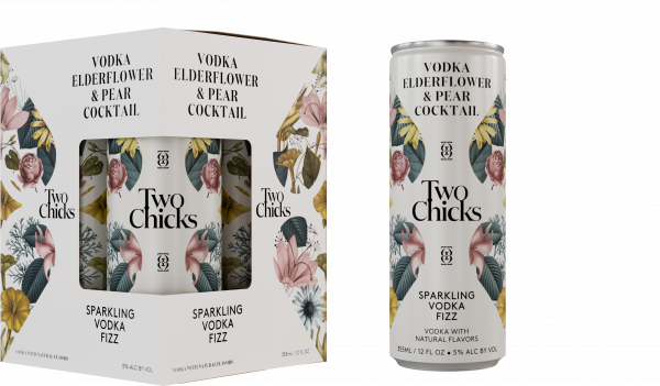 Two Chicks Sparkling Vodka Fizz - 4pk