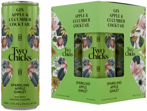 Two Chicks Sparkling Apple Gimlet - 4pk