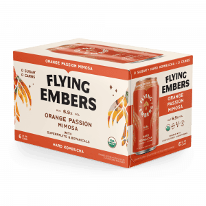 Flying Embers Hard Kombucha - Orange Passion Mimosa 6pk