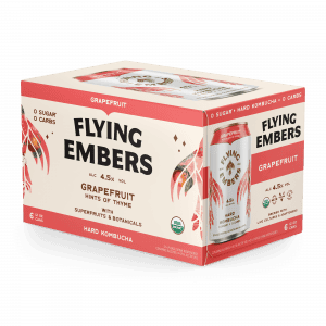 Flying Embers Hard Kombucha -  Grapefruit 6pk