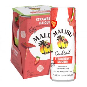 Malibu Strawberry Daiquiri Cocktail- 4 pack 12oz