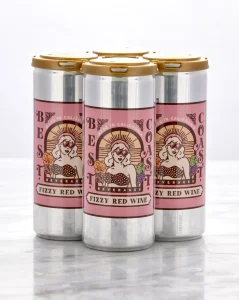 Best Coast Fizzy Red Canned Wine 4-Pack