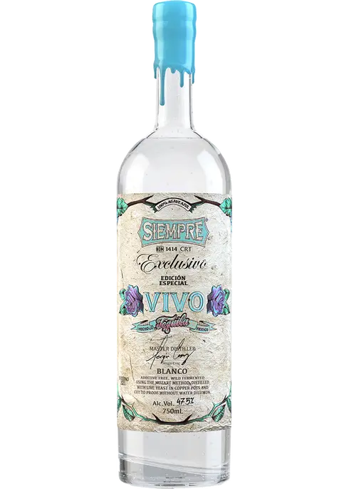 Siempre Vivo Exclusivo Blanco tequila